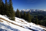 Kurz vorm Gipfel war der Schnee zu hoch und der Weg verschwunden.