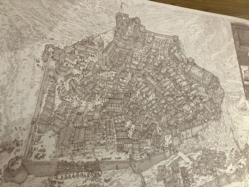 Historische Rekonstruktion der Häuser, Straßen und Gassen von Stari Bar. Historische Rekonstruktion der Häuser, Straßen und Gassen von Stari Bar.