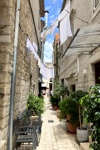 Unterwegs in den engen Gassen der Altstadt von Trogir.