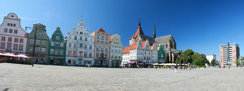 Neuer Markt in Rostock. Neuer Markt in Rostock.