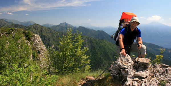 Auf dem Gipfel des Cima Tignalga. Auf dem Gipfel des Cima Tignalga.