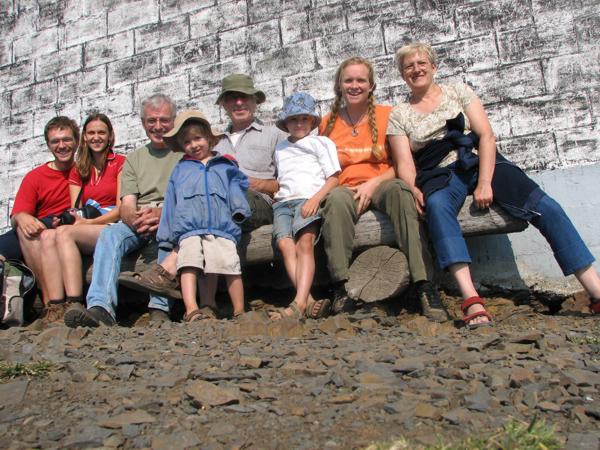 Familie auf dem Idaho Peak Familie auf dem Idaho Peak