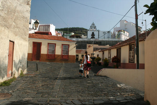 Die kleine Altstadt von Tazacorte. Die kleine Altstadt von Tazacorte.