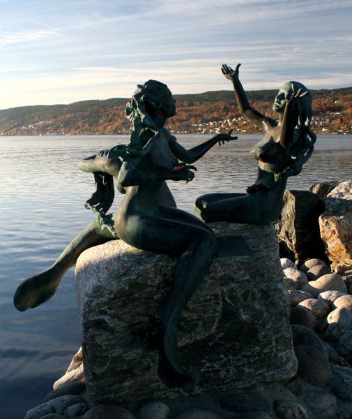 Die 3 Meerjungfrauen von Drøbak. Die 3 Meerjungfrauen von Drøbak.
