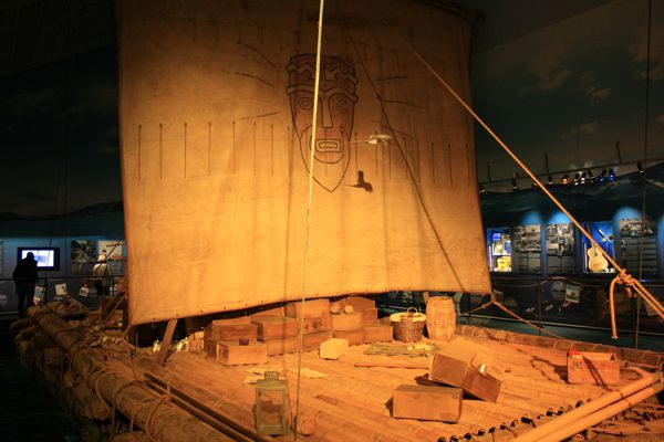 Das original Kon-Tiki-Floß (Überquerung Pazifik von Südamerika aus). Das original Kon-Tiki-Floß (Überquerung Pazifik von Südamerika aus).
