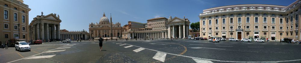 Auf dem Weg zum Petersdom Auf dem Weg zum Petersdom