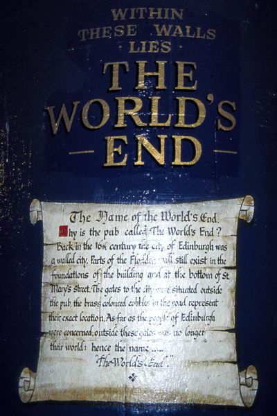 The World's End. Die Grenze zwischen den Lowlands und den Wilden Highlands. The World's End. Die Grenze zwischen den Lowlands und den Wilden Highlands.