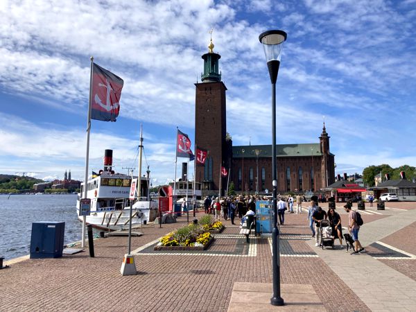 Das Stadshus von Schweden im Sonnenschein. Das Stadshus von Schweden im Sonnenschein.