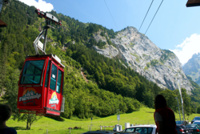 Seilbahn hinauf zur Fürenalp.