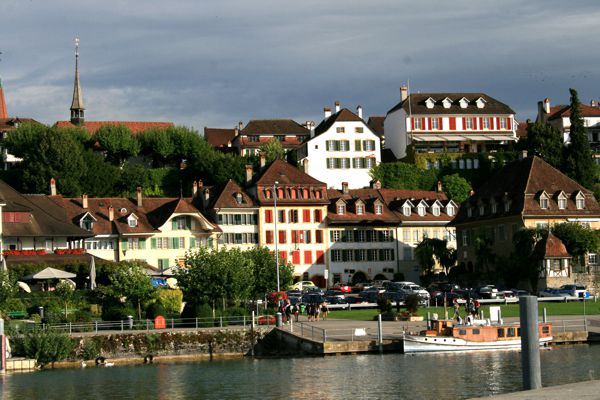 Seeansicht von Murten. Seeansicht von Murten.