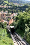 Historische mit Wasser betriebene Standseilbahn von der Unter- in die Oberstadt.