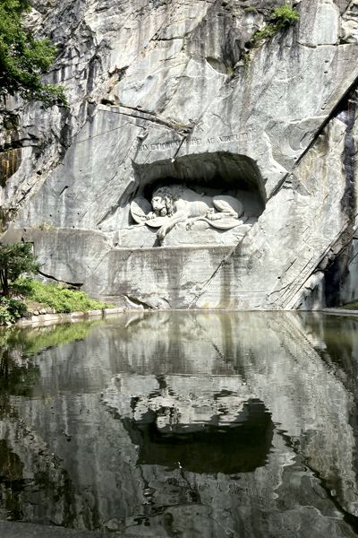 Löwendenkmal in Luzern. Löwendenkmal in Luzern.