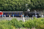 Historische Dampfeisenbahn in Glesch lockt viele Neugiere an.
