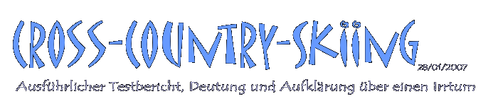 Überschrift: Neudefinition des Begriffs "cross-country-skiing"